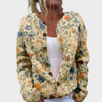 Cláudia - Cardigan Floral de Outono - Ines Braga