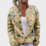 Cláudia - Cardigan Floral de Outono - Ines Braga