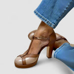 Criselmara™ | Sandálias de salto alto elegantes e confortáveis - Ines Braga