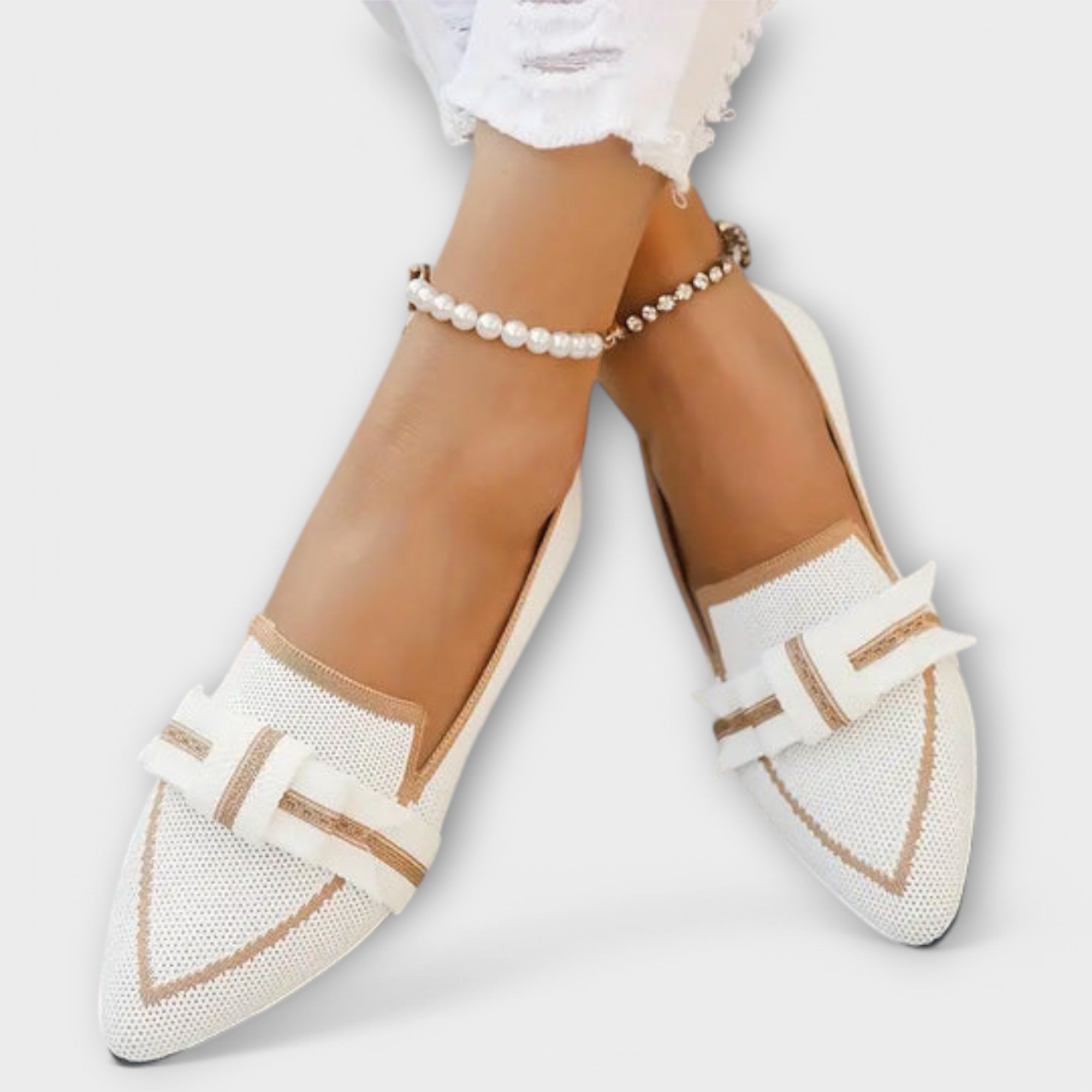 Dalva - Sapatos rasos para mulher com nó - Ines Braga