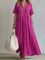 Noor Vestido Plissado Rosa