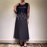 Matilde | Vestido elegante com camada superior brilhante