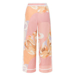 Diana| Calça de cintura alta com estampa artística - Ines Braga