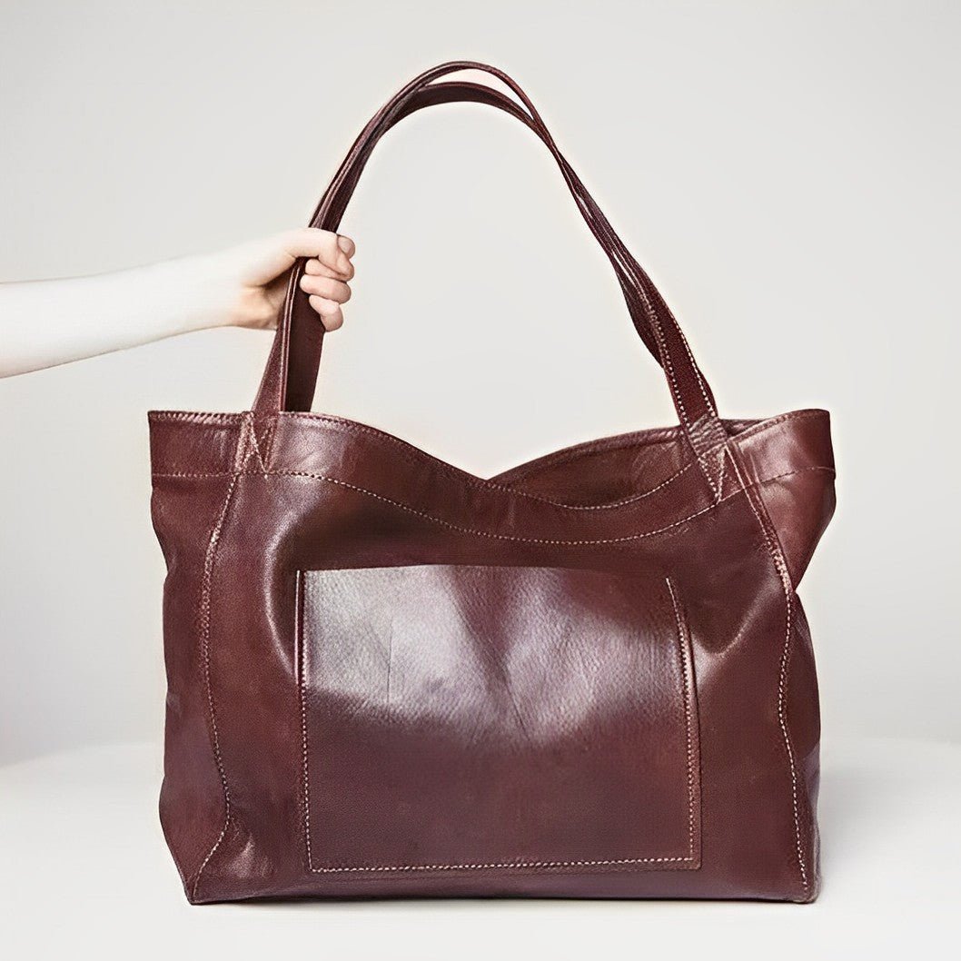 Elara | Bolsa Retrô Em Couro Genuíno Elegante E Prática - Ines Braga