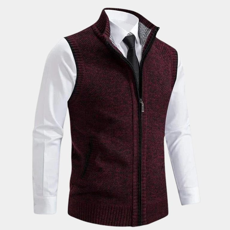 Pedro | Colete elegante com fecho de correr completo