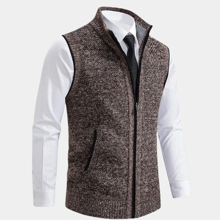 Pedro | Colete elegante com fecho de correr completo