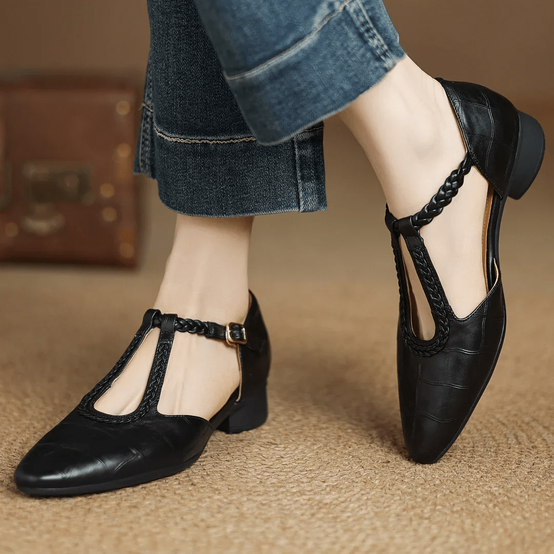 Elena® - Sapatos Ortopédicos em Pele ⏐ Edição Premium - Ines Braga