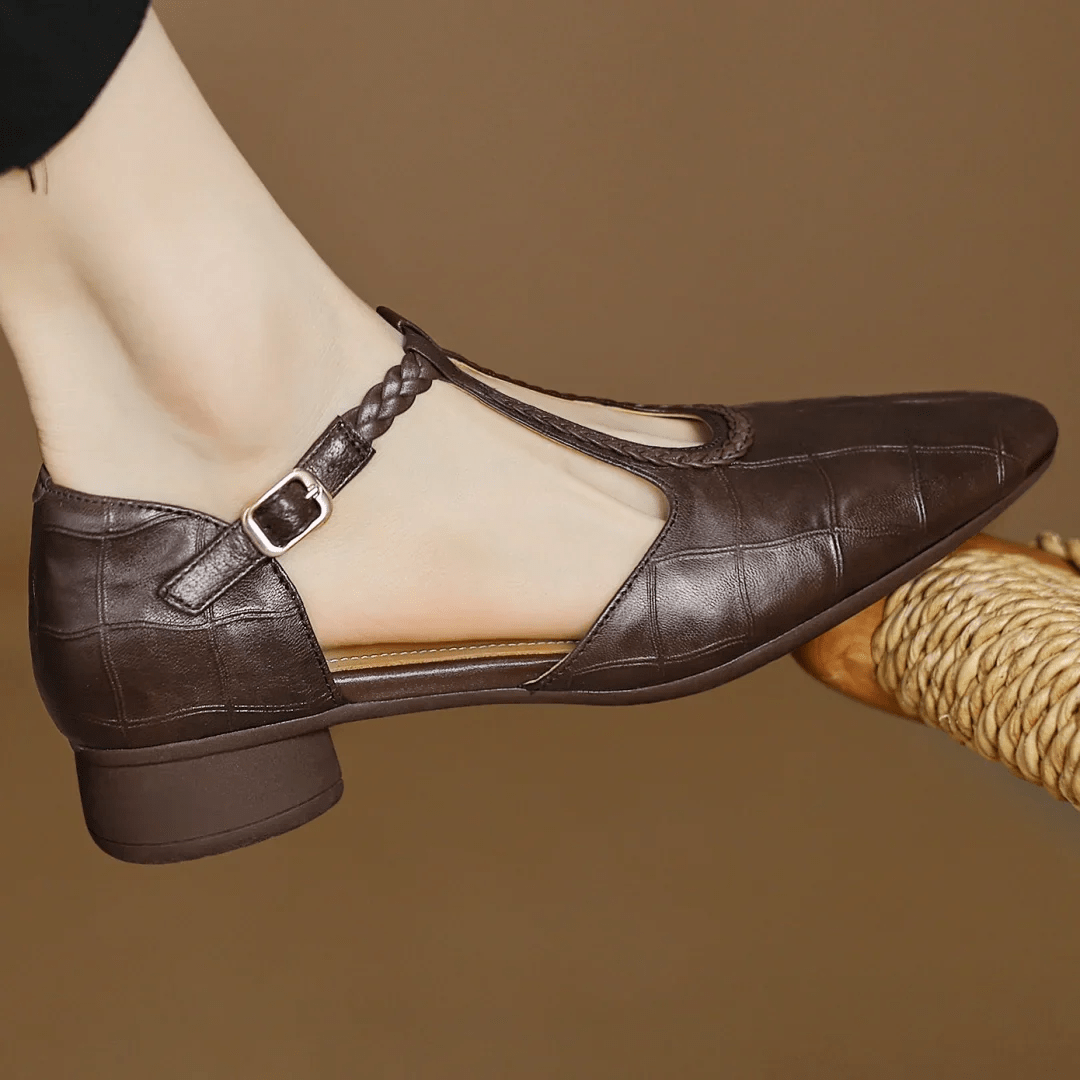 Elena® - Sapatos Ortopédicos em Pele ⏐ Edição Premium - Ines Braga