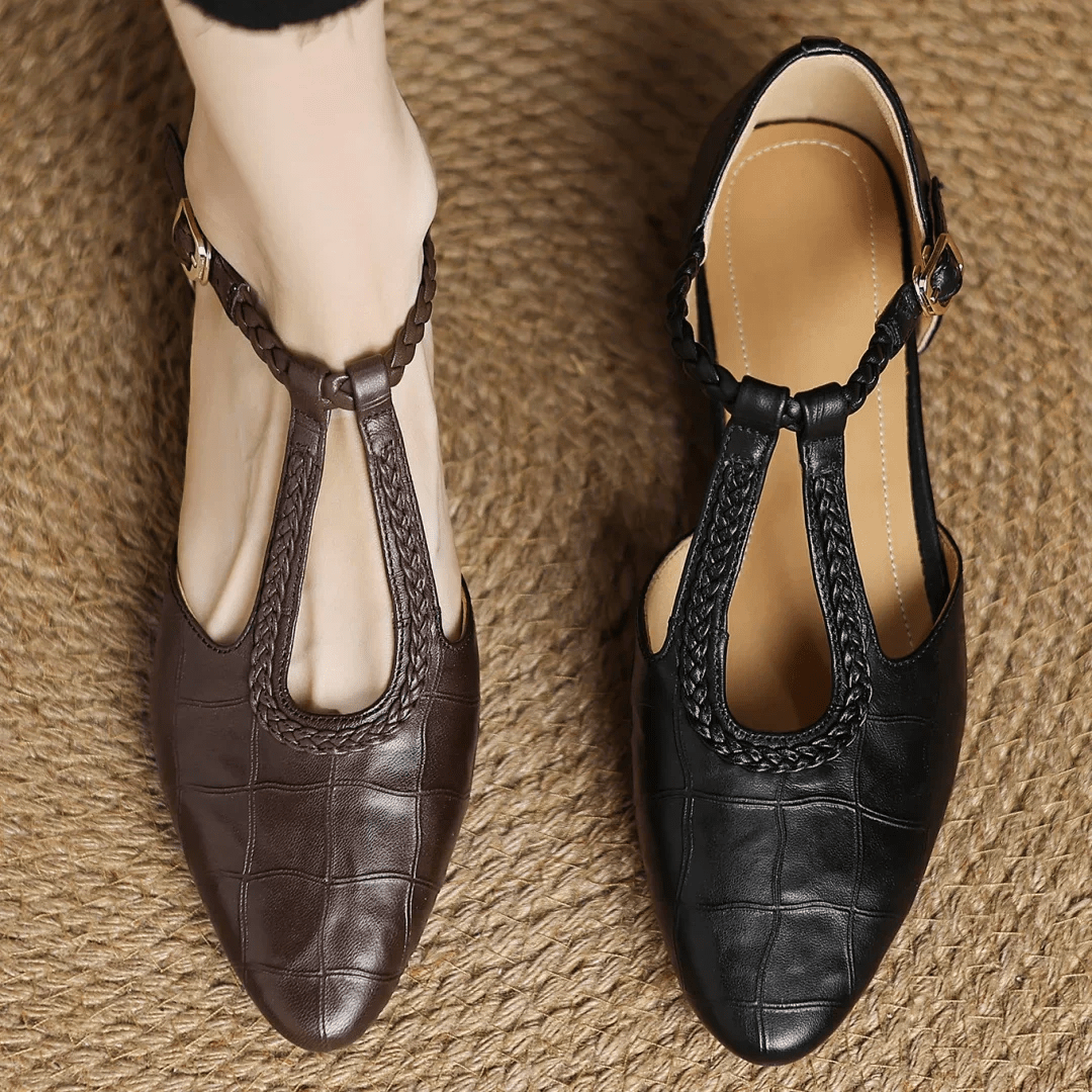 Elena® - Sapatos Ortopédicos em Pele ⏐ Edição Premium - Ines Braga