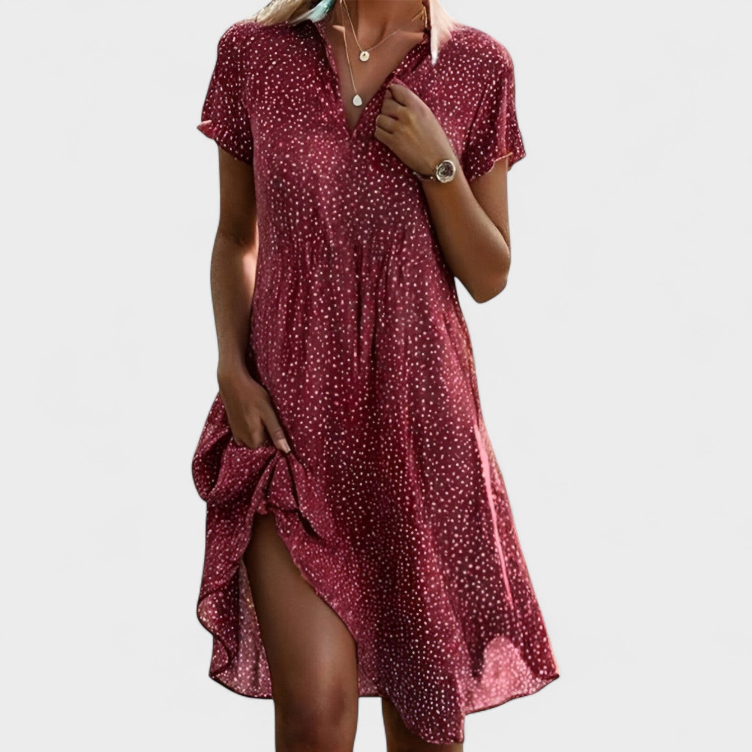 Elia - Vestido midi elegante - Ines Braga
