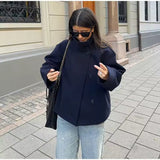 Elise | Casaco Curto Luxuoso de Duplo Abotoamento - Ines Braga