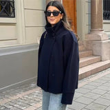 Elise | Casaco Curto Luxuoso de Duplo Abotoamento - Ines Braga