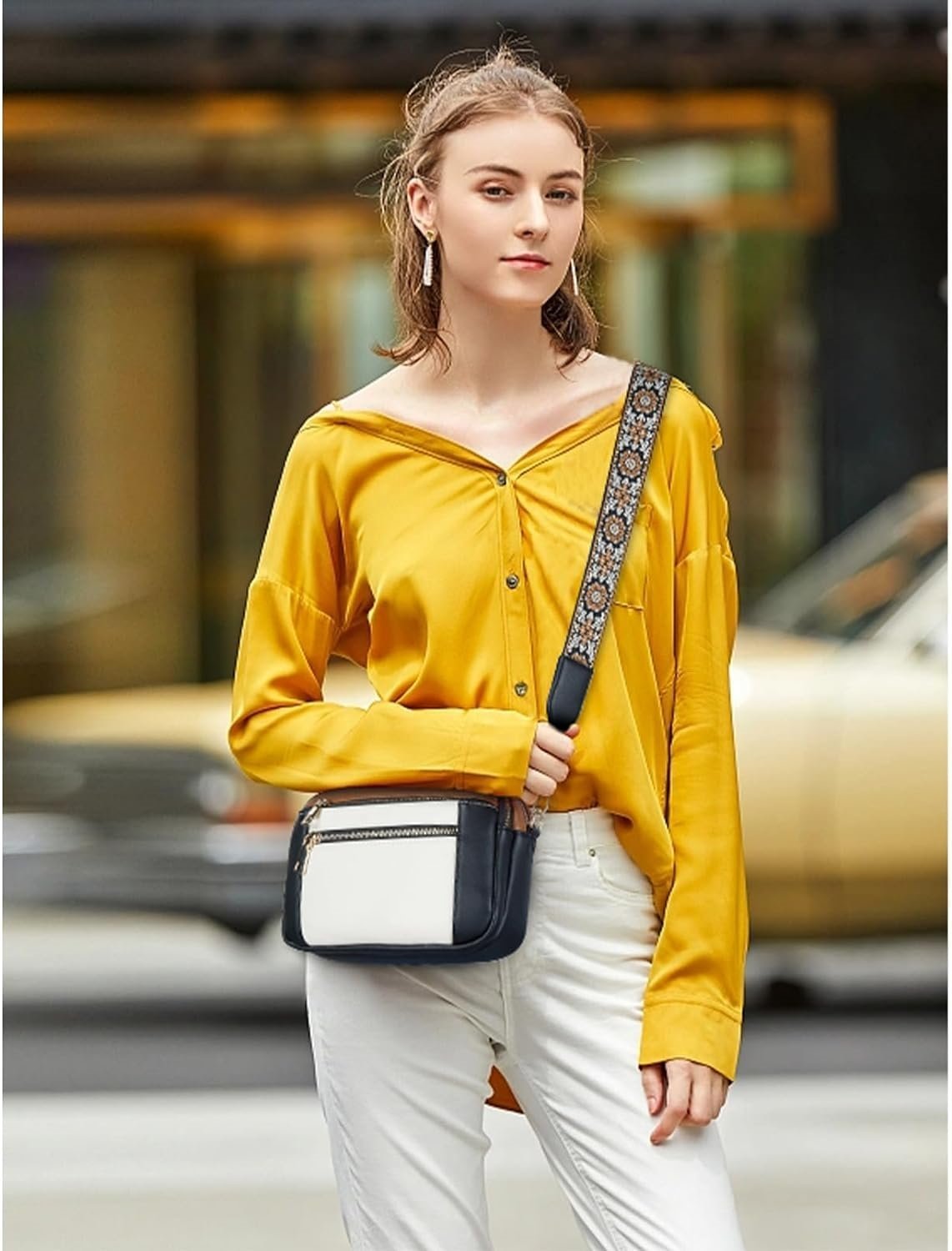 Ella | Bolsa de Ombro em Couro Sintético Refinado com Estilo - Ines Braga