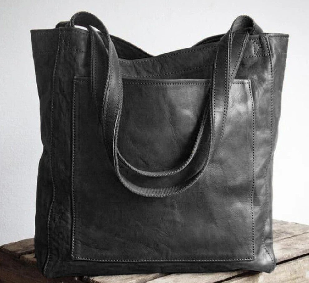 Elle - Bolsa de ombro clássica em pele - Ines Braga