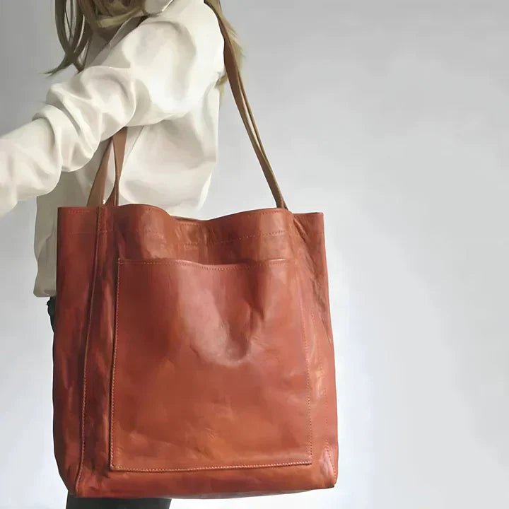 Elysia | Bolsa em Couro Sintético Versátil com Zíper - Ines Braga
