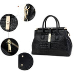 Elysian | Bolsa De Mão Em Couro Croc Premium Durável - Ines Braga