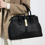 Elysian | Bolsa De Mão Em Couro Croc Premium Durável - Ines Braga