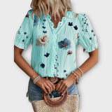 Emily - Blusa com decote em V - Ines Braga