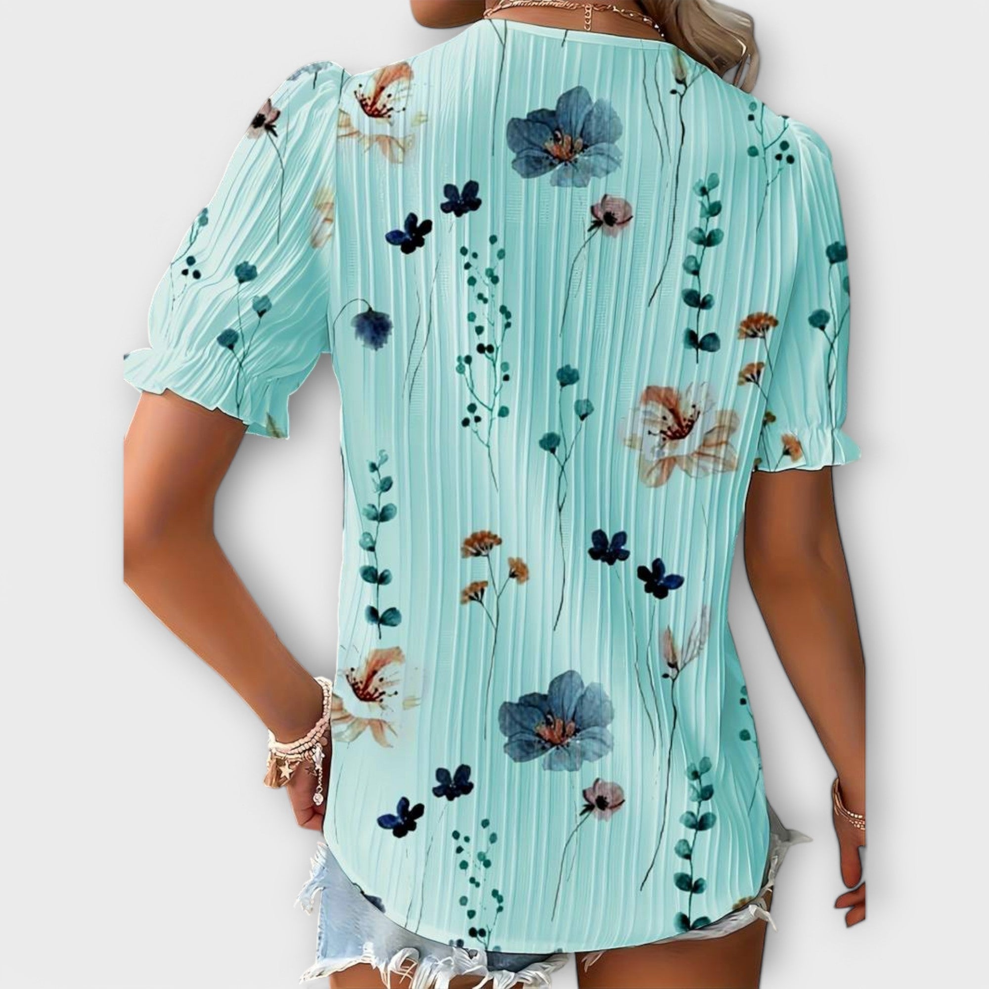 Emily - Blusa com decote em V - Ines Braga