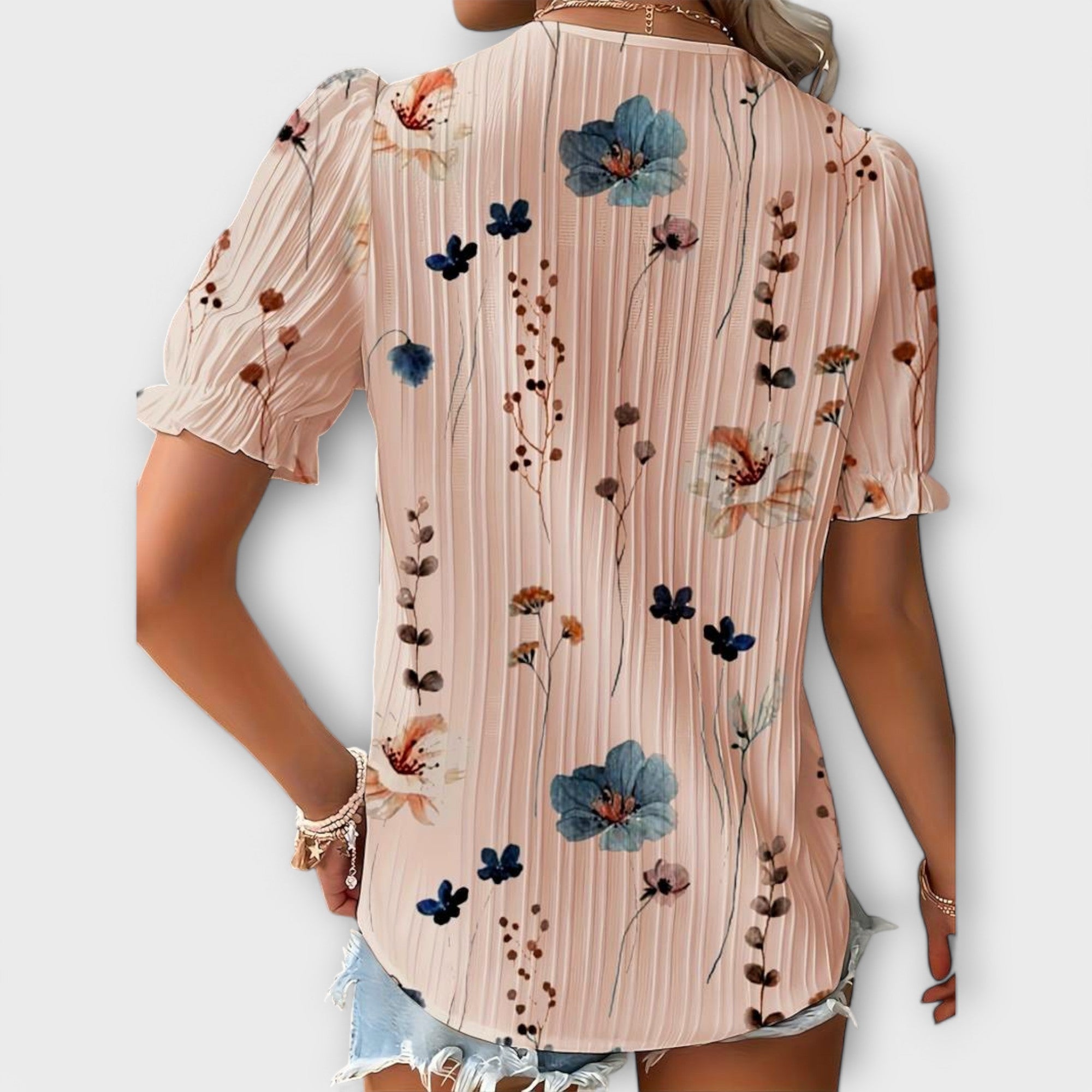 Emily - Blusa com decote em V - Ines Braga
