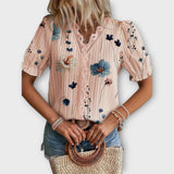 Emily - Blusa com decote em V - Ines Braga