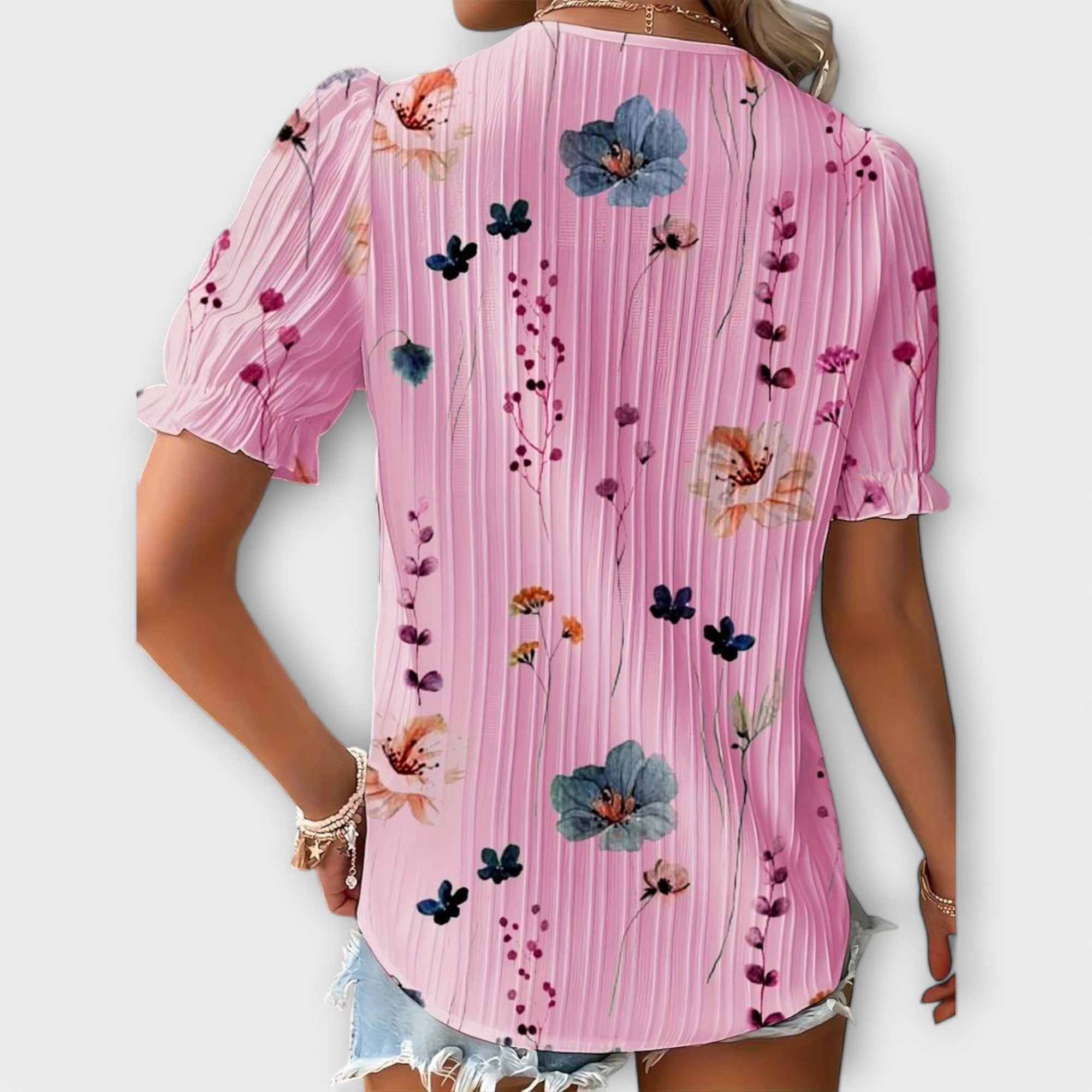 Emily - Blusa com decote em V - Ines Braga