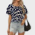 Evelyn - Blusa casual com decote redondo - Ines Braga