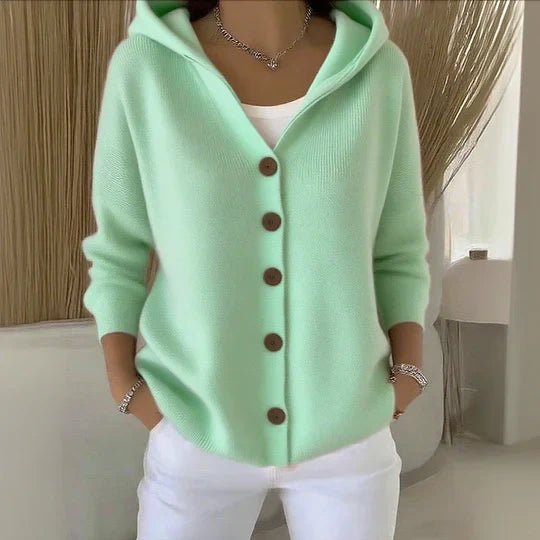 Felicia | Cardigan moderno com capuz - Ines Braga