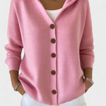 Felicia | Cardigan moderno com capuz - Ines Braga
