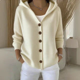 Felicia | Cardigan moderno com capuz - Ines Braga