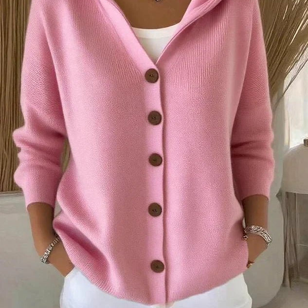 Felicia | Cardigan moderno com capuz - Ines Braga