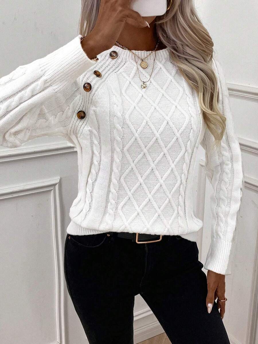 Francisca | Camisola de Malha com Botões - Ines Braga