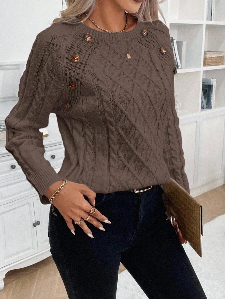 Francisca | Camisola de Malha com Botões - Ines Braga