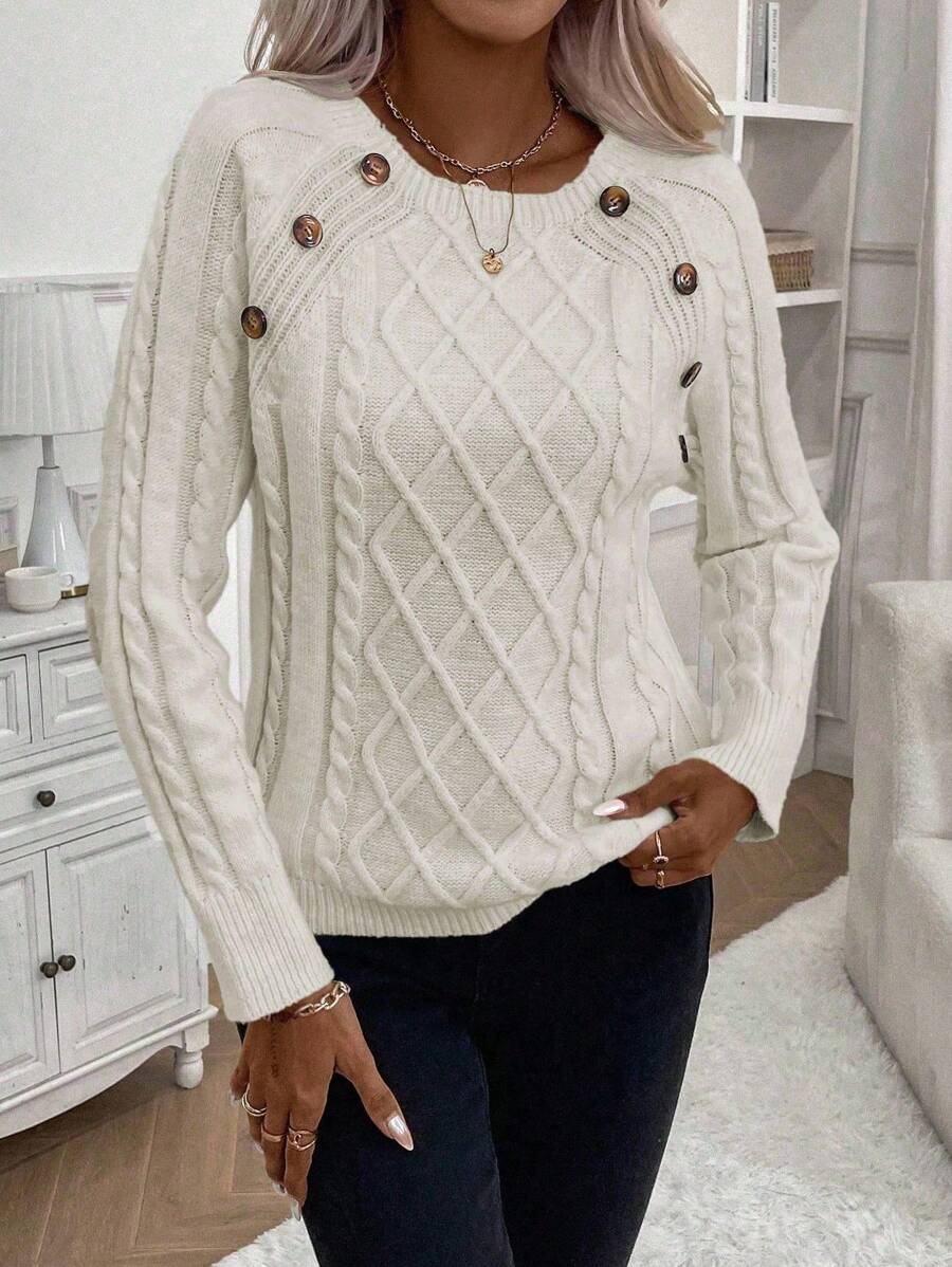Francisca | Camisola de Malha com Botões - Ines Braga