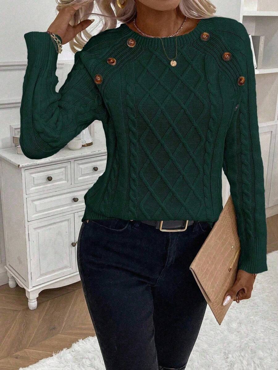 Francisca | Camisola de Malha com Botões - Ines Braga