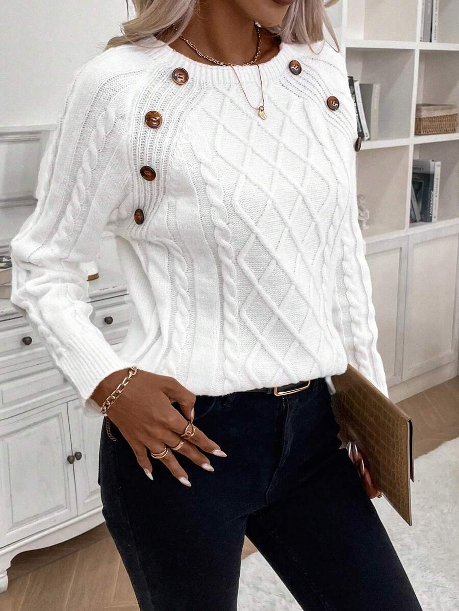 Francisca | Camisola de Malha com Botões - Ines Braga