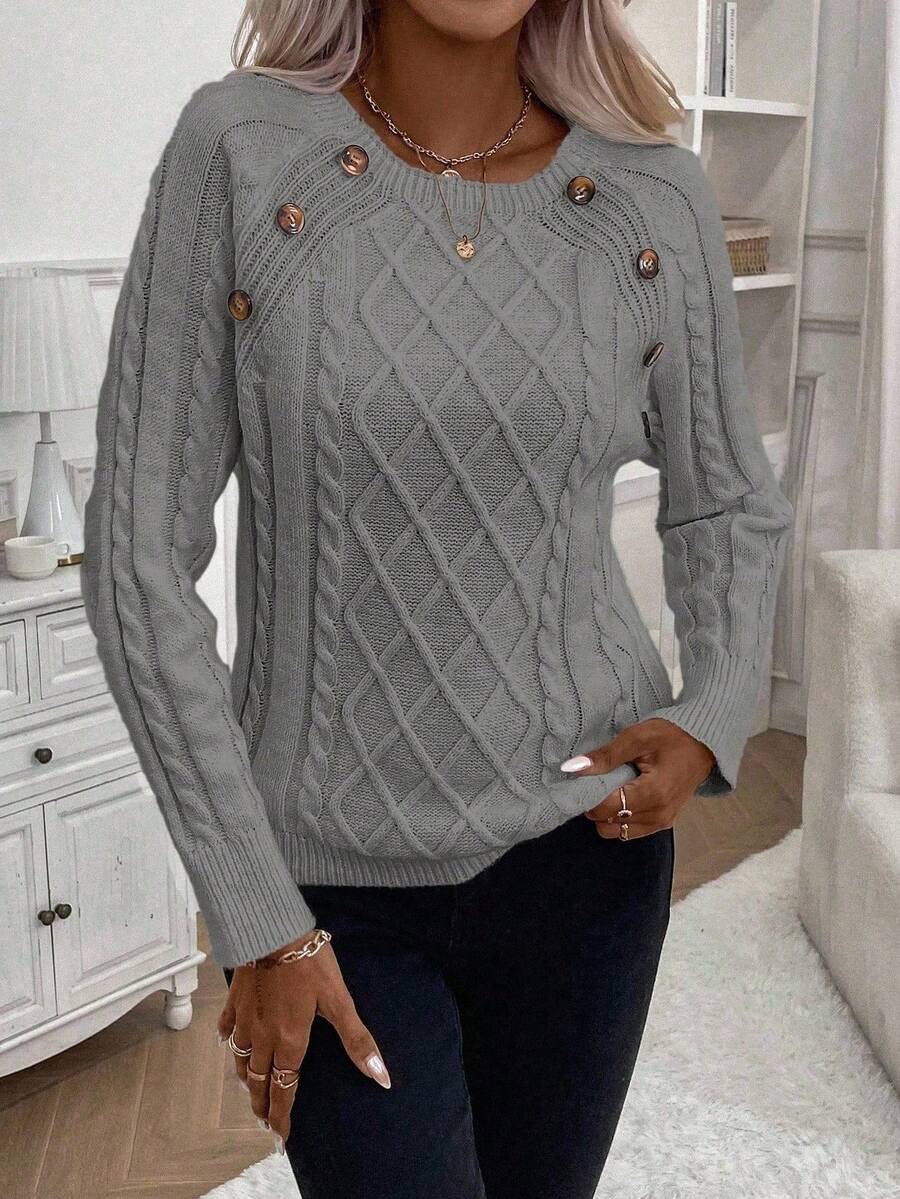 Francisca | Camisola de Malha com Botões - Ines Braga