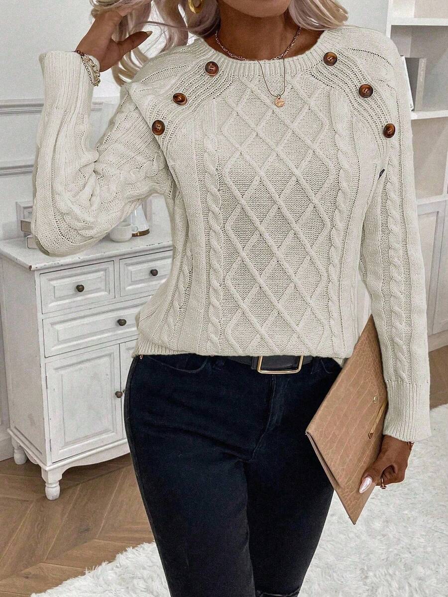Francisca | Camisola de Malha com Botões - Ines Braga