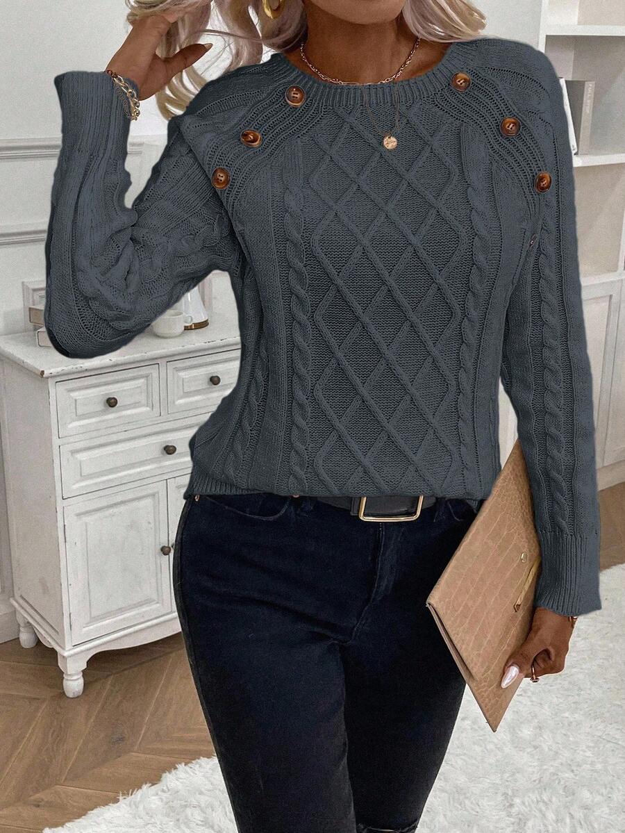 Francisca | Camisola de Malha com Botões - Ines Braga