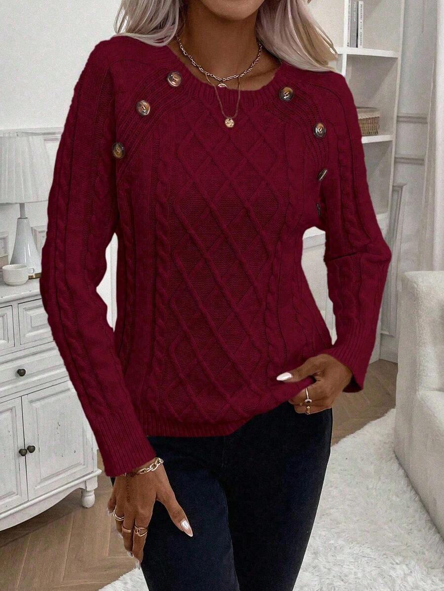 Francisca | Camisola de Malha com Botões - Ines Braga