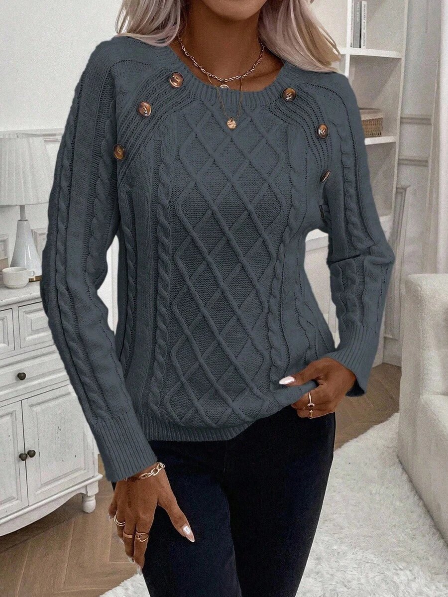 Francisca | Camisola de Malha com Botões - Ines Braga