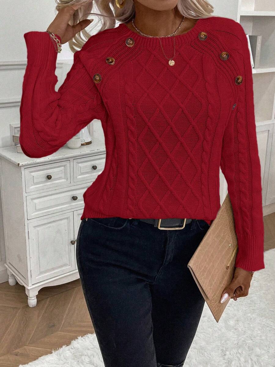 Francisca | Camisola de Malha com Botões - Ines Braga
