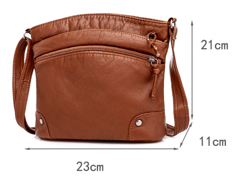 Freya | Bolsa de Ombro em Couro Legítimo com Conforto - Ines Braga