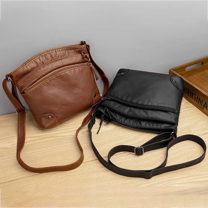 Freya | Bolsa de Ombro em Couro Legítimo com Conforto - Ines Braga