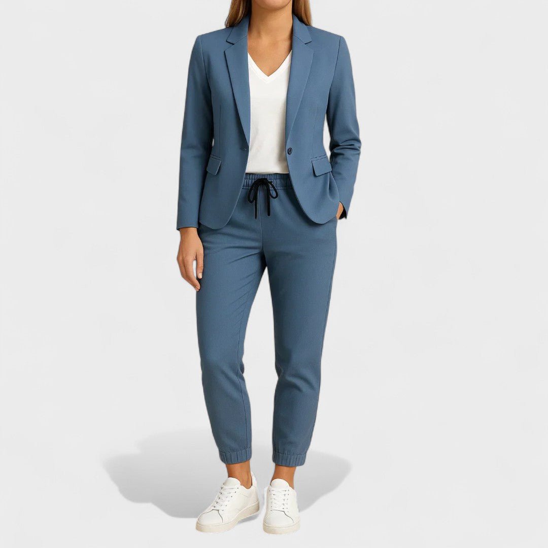 Gabriela - Conjunto Elegante com Casaco e Calças - Ines Braga