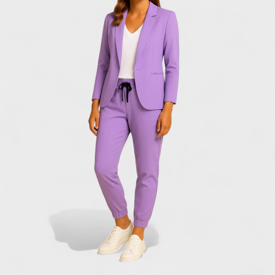 Gabriela - Conjunto Elegante com Casaco e Calças - Ines Braga