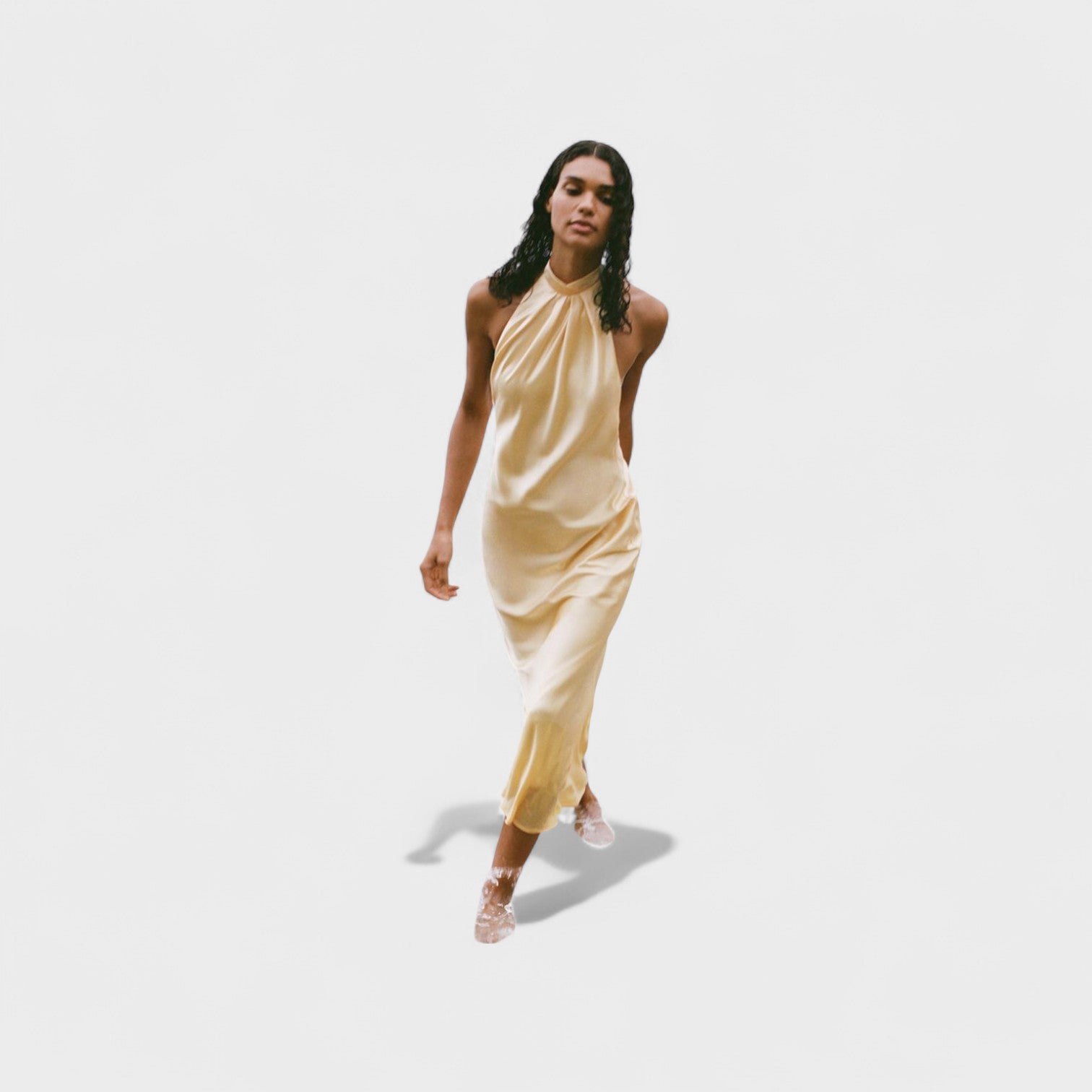Gala – Vestido Halter Satinado - Ines Braga