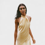 Gala – Vestido Halter Satinado - Ines Braga