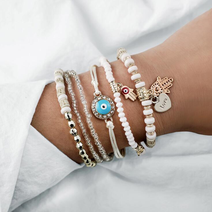 Hamsa |Jóias Conjunto Pulseiras - Ines Braga
