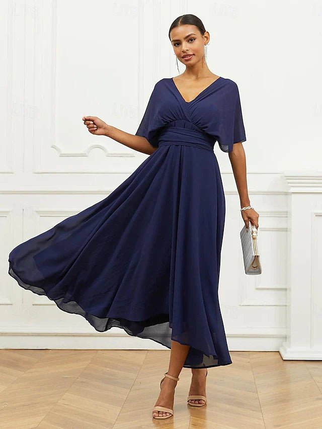 Helena | Vestido Helena Midi Formal com Decote em V - Ines Braga